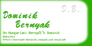 dominik bernyak business card